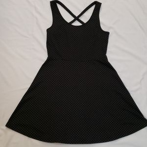 H&M black polka-dot dress